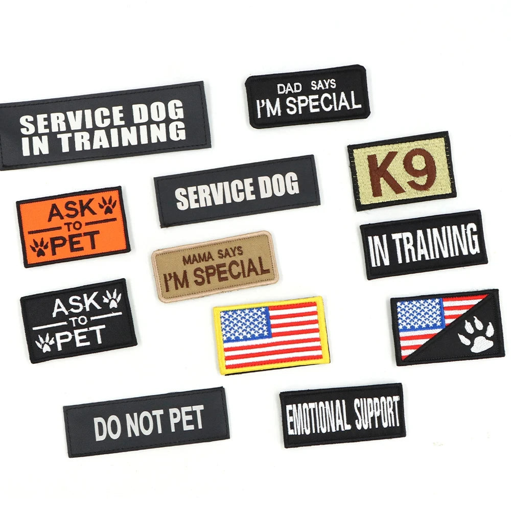 Petavel Tactical Dog Harness Vest Padded Nylon Quick Release Set