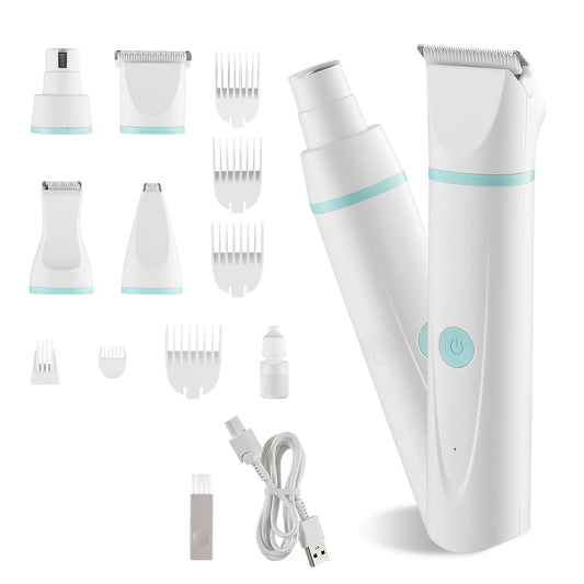 Cordless Dog Clippers With Low Noise Grooming And Precision Blades