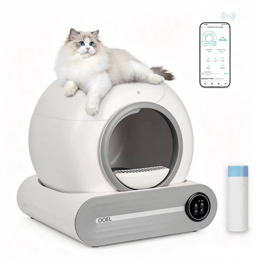 DOEL Automatic Smart Self Cleaning Cat Litter Box App Control