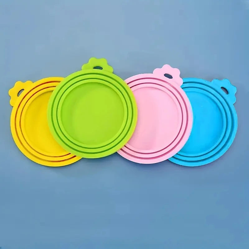 Reusable Silicone Pet Can Lid For Fresh Food Storage