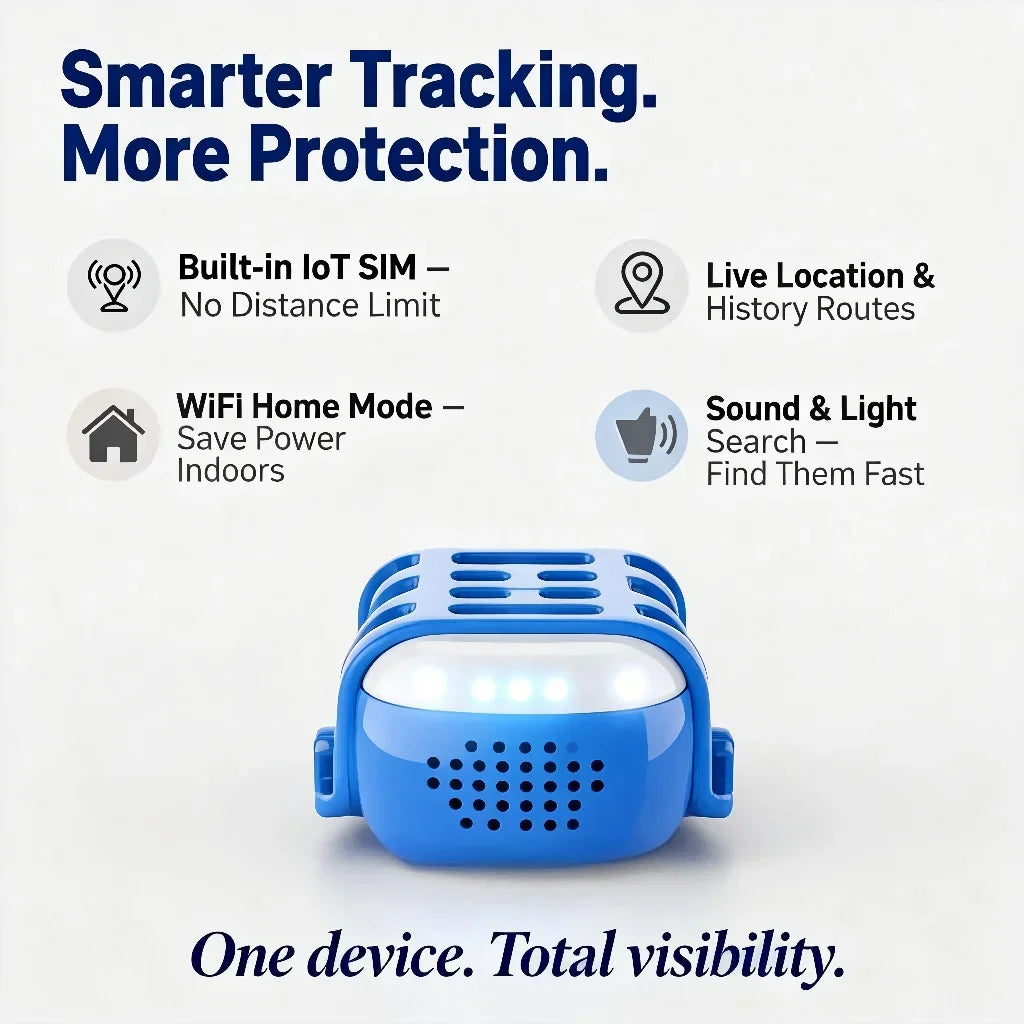 Wanwaytech GPS Pet Tracker Dogs Unlimited Range 4G LTE Connection