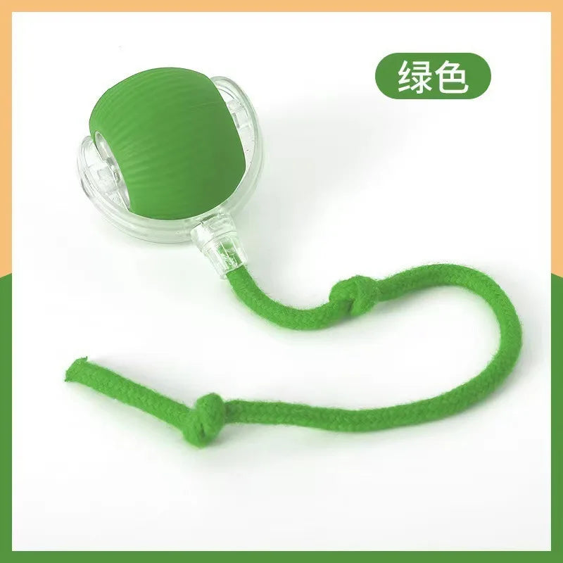 Automatic Cat Rolling Ball Interactive LED Rechargeable Self Play Toy
