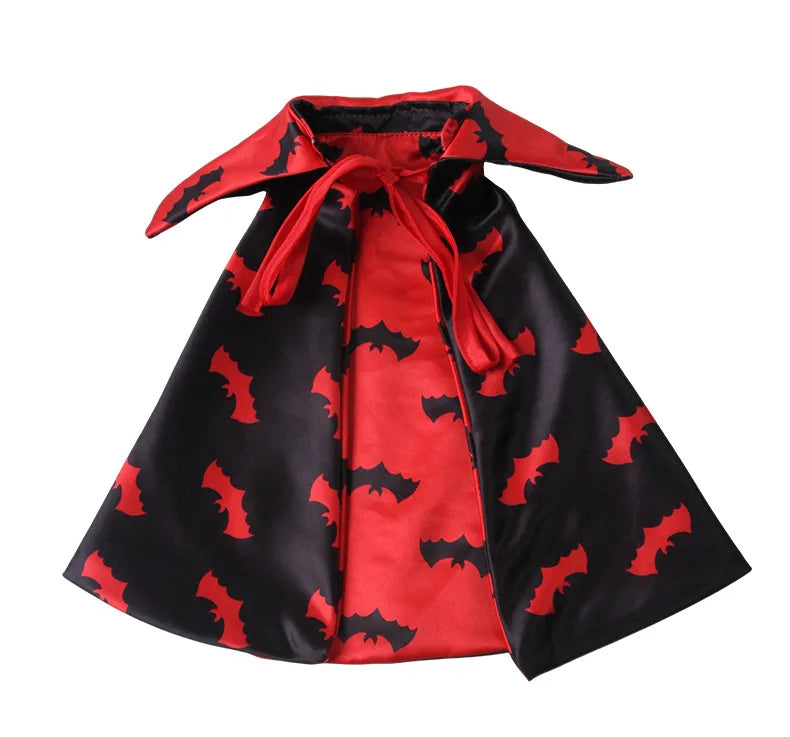 Reversible Bat Vampire Pet Cape Costume For Cats And Dogs