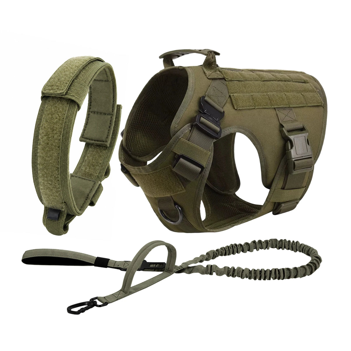 PETRAVEL Tactical Dog Harness With Padded Quick Release Vest
