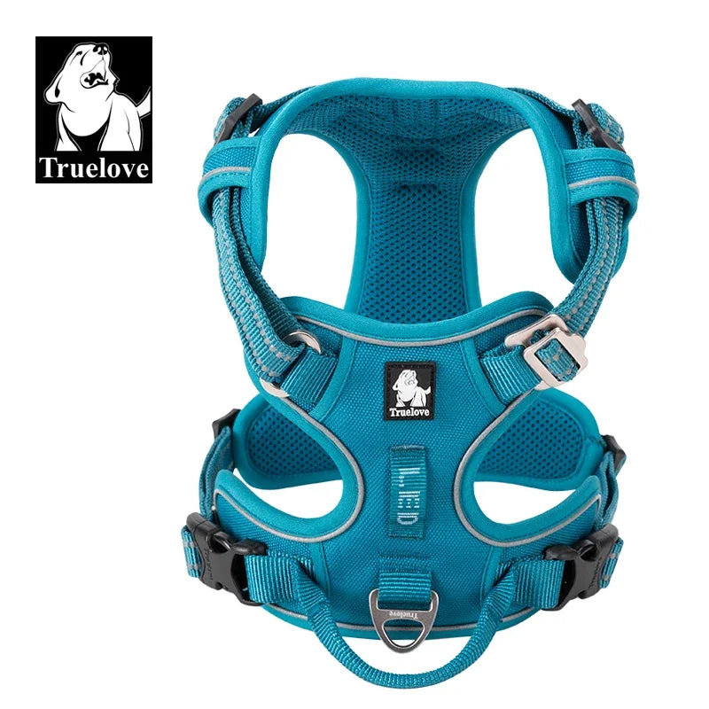 Truelove Reflective Nylon Dog Harness No Pull Adjustable Vest Walking