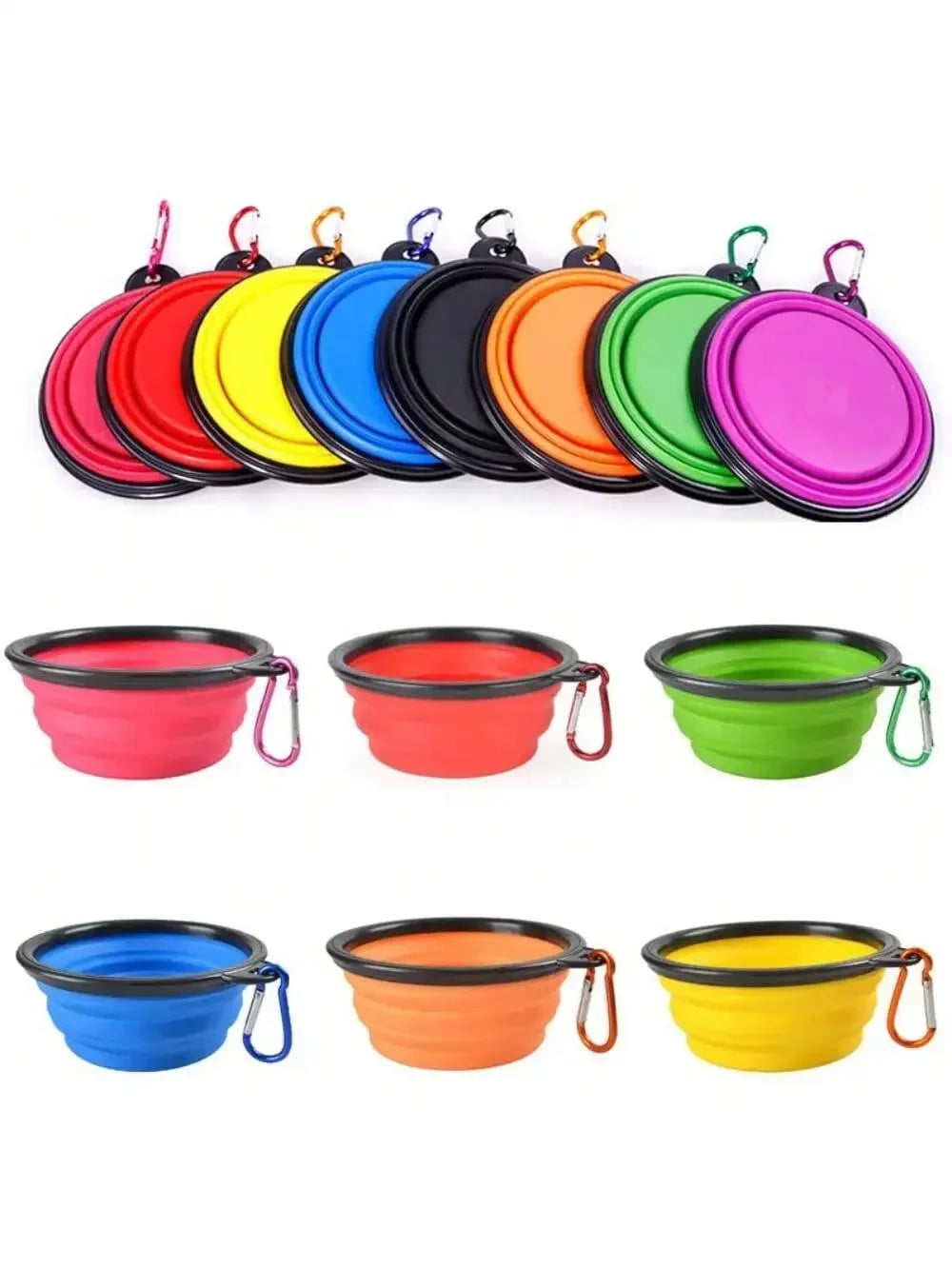 Folding Portable Dog Feeder And Water Dispenser For Travel