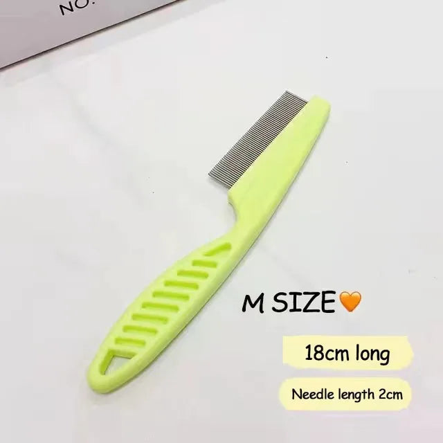 Pet Hair Shedding Comb Stainless Steel Flea Grooming Brush