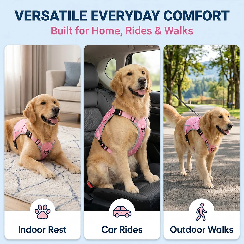 Cooling Vest For Dogs With Replaceable Freezer Packs