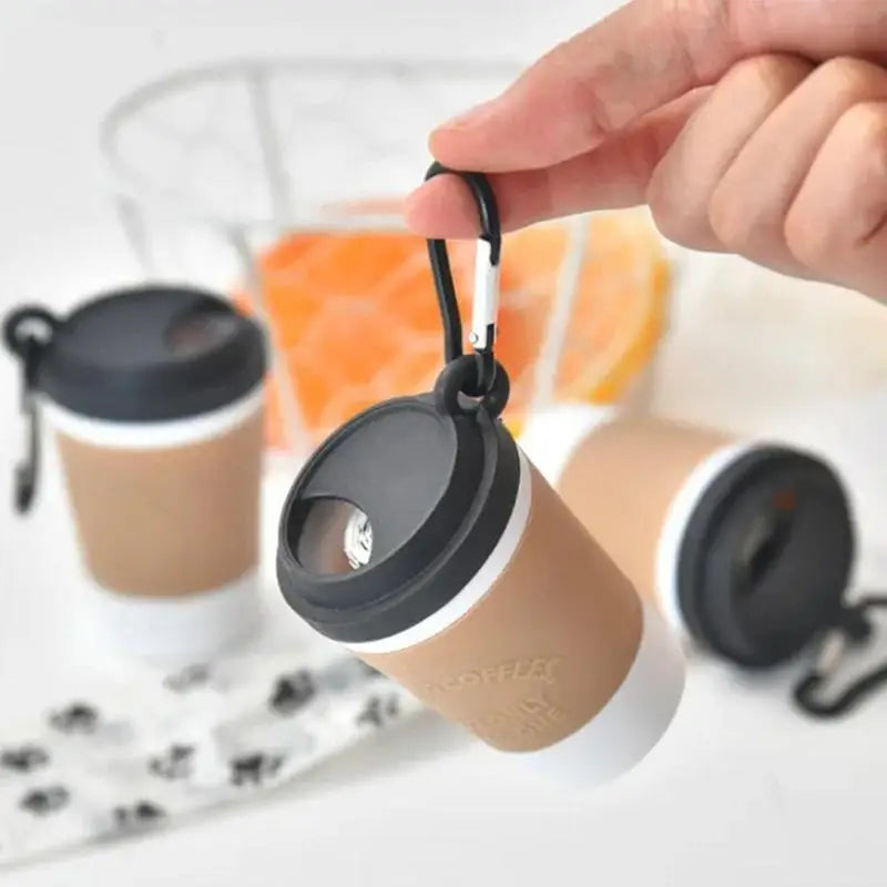 Portable Coffee Cup Dog Poop Waste Bag Dispenser Holder