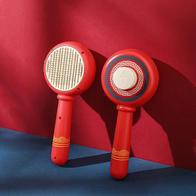 Self Cleaning Dog And Cat Deshedding Grooming Brush For Bathing