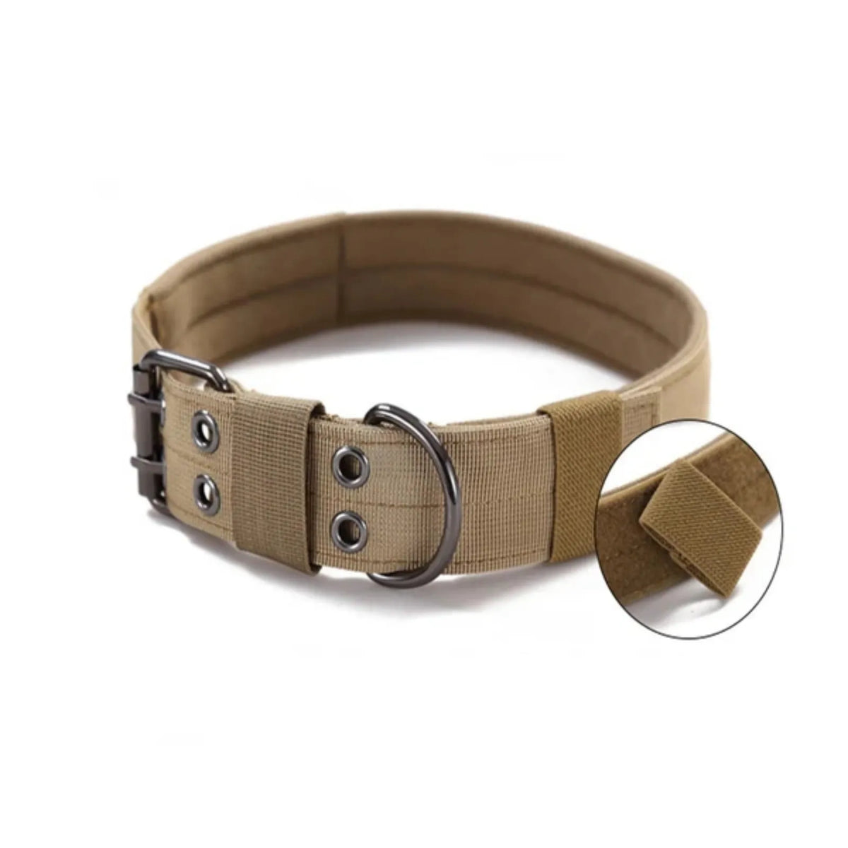 Tactical Heavy Duty Nylon Dog Collar With Secure Metal Buckle