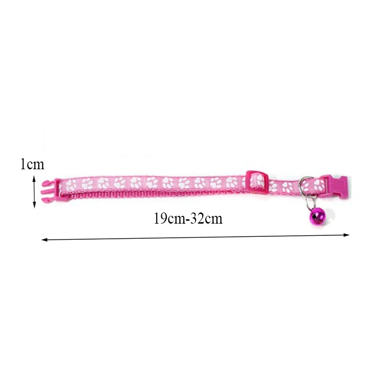 Adjustable Cat Collar With Bell For Kittens And Pets