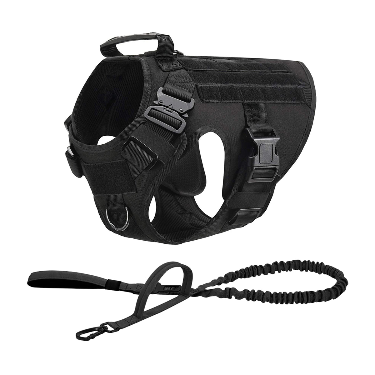 PETRAVEL Tactical Dog Harness With Padded Quick Release Vest