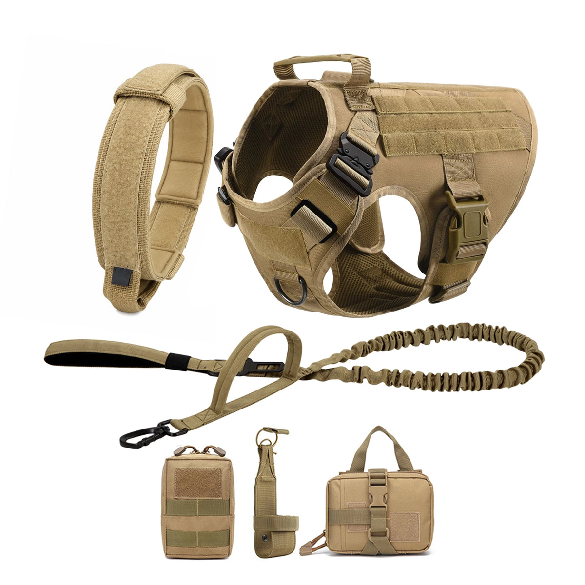 PETRAVEL Tactical Dog Harness With Padded Quick Release Vest