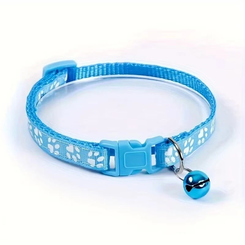 Adjustable Cat Collar With Bell For Kittens And Pets