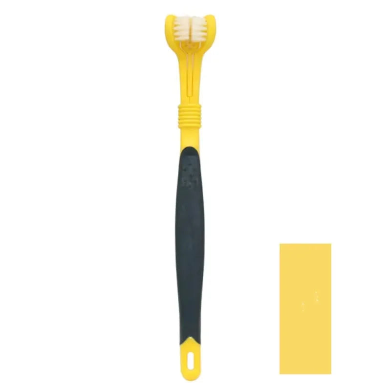 Three Sided Pet Toothbrush For Dogs And Cats Dental Cleaning