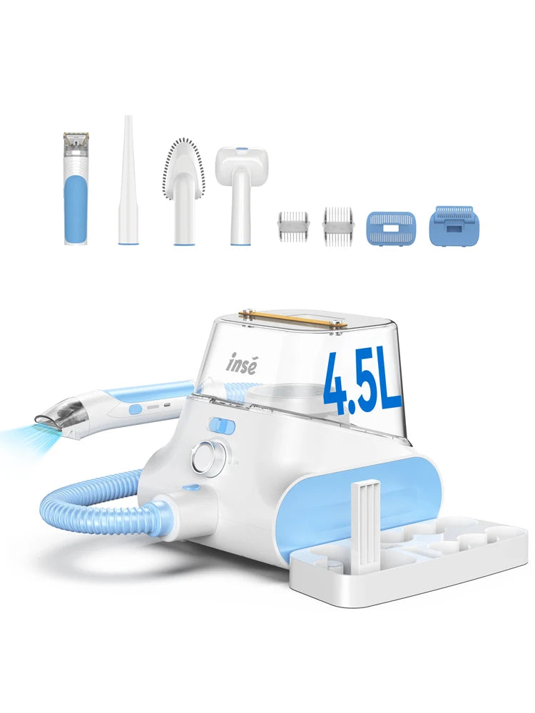 Inse P30 Pet Grooming Vacuum With Professional Clipper Set