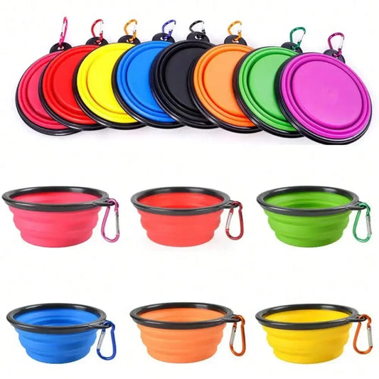 Folding Portable Dog Feeder And Water Dispenser For Travel