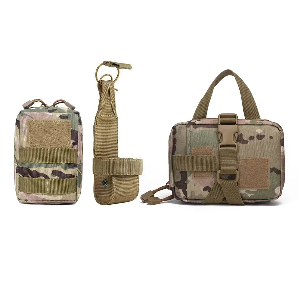 Petravel Dog Tactical MOLLE Pouches Harness Training Nylon Gear Set