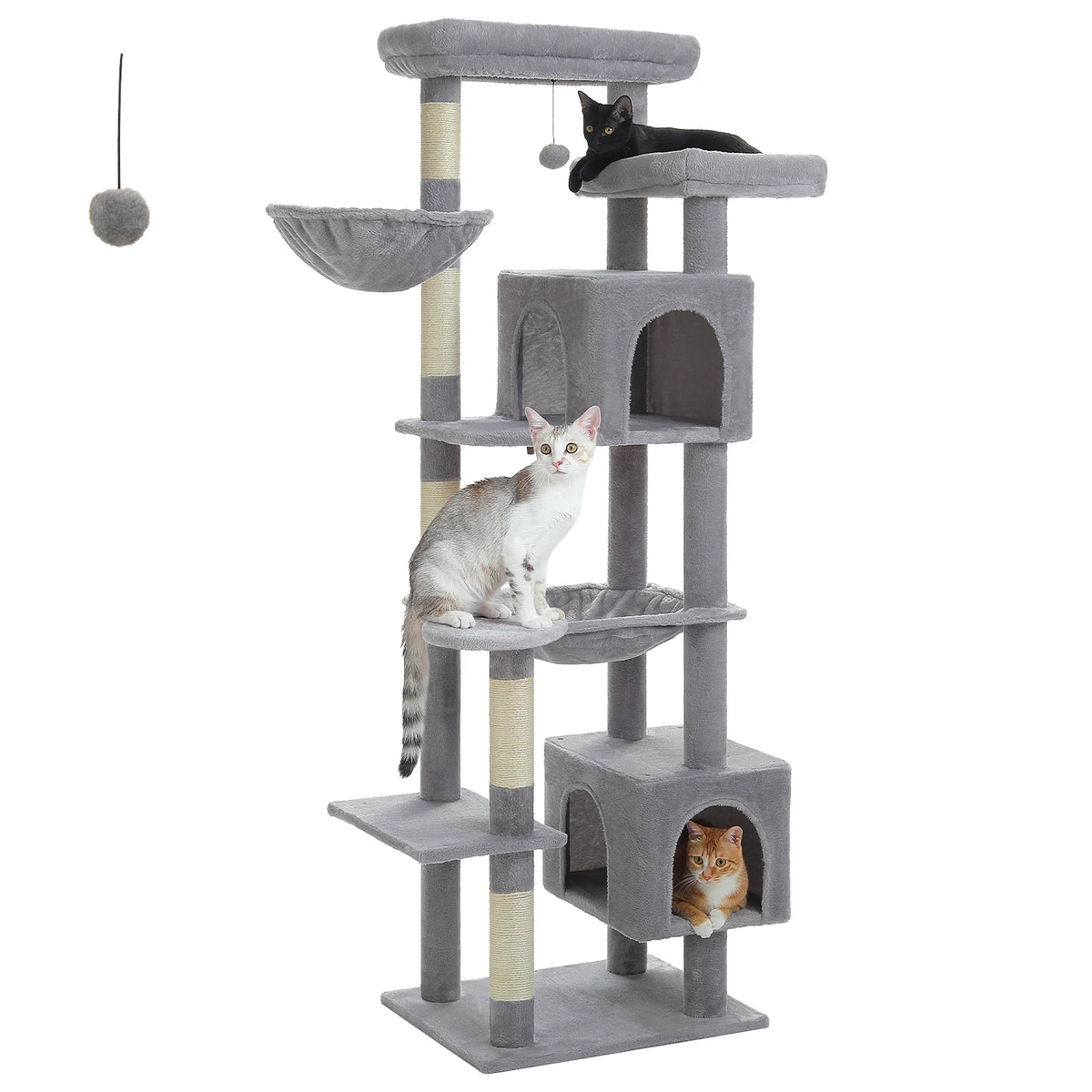 PAWZ Road Multi Tier Cat Tree With Hammock And Posts
