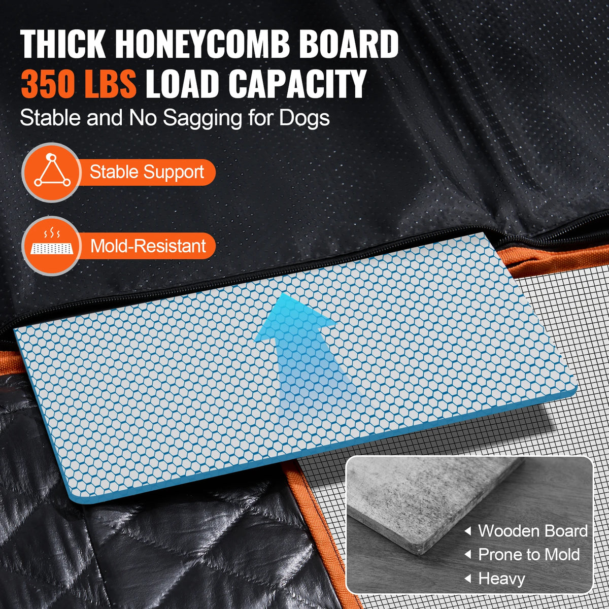 SucceBuy Car Back Seat Extender Mesh Window Storage Pockets