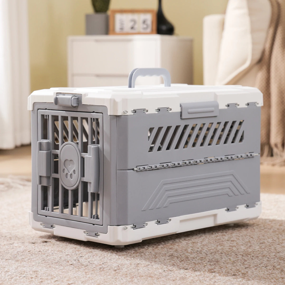 PAWZ Road Foldable Pet Carrier With Secure Lock Door