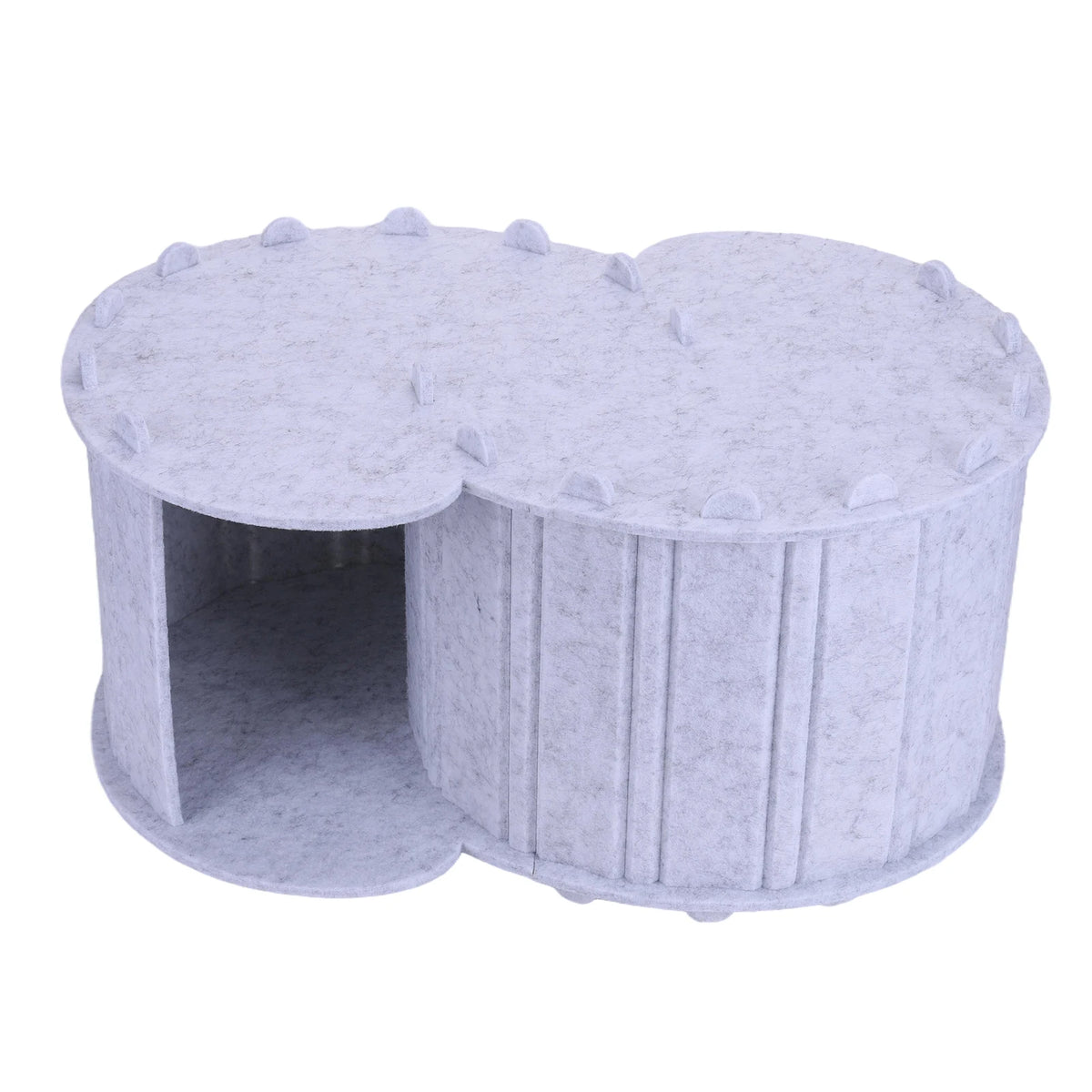 Foldable Felt Cat Tunnel Bed Peekaboo Cave For Pets