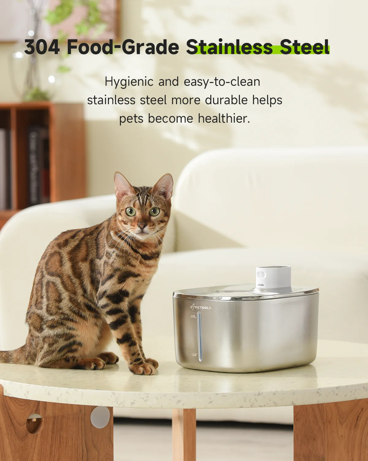 APETDOLA Wireless Auto Sensor Pet Water Drinking Fountain