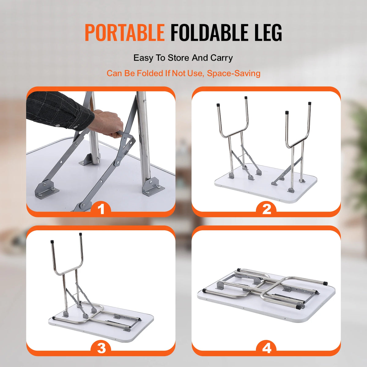 Stainless Steel Foldable Pet Grooming Table With Safety Arm