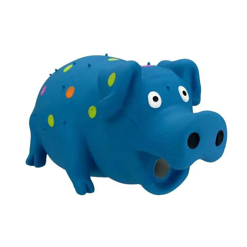 Silicone Pig Dog Chew Toy For Interactive Pet Playtime