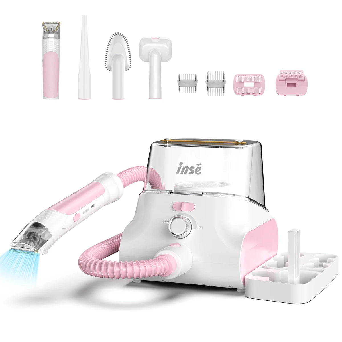 Inse P30 Pet Grooming Vacuum With Professional Clipper Set